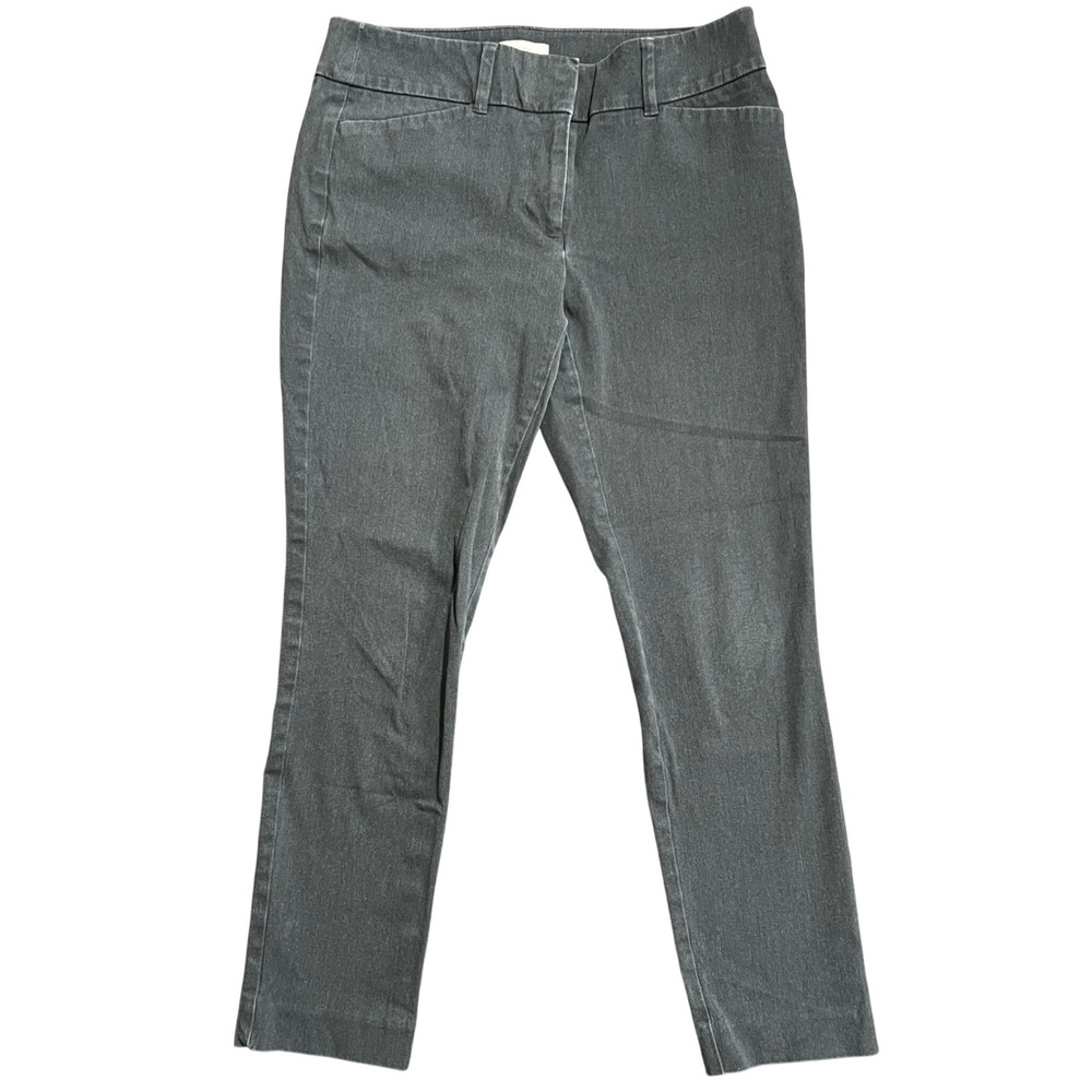 LOFT Outlet Gray Skinny Ankle Pants Women's Size‎ 6 Career Casual